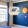 Suspension Lurgan pour enfant motif de planètes blanc lux.pro