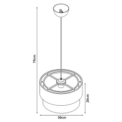 Suspension Lurgan pour enfant motif de planètes blanc lux.pro