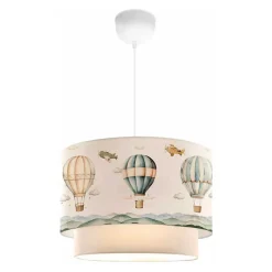 Suspension Lurgan pour enfant motif de ballons à air chaud blanc lux.pro