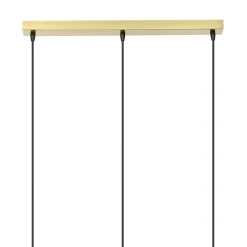 Suspension Lybia 3 lumières E27 75W ⌀74xL.20xH.110cm laiton GoodHome