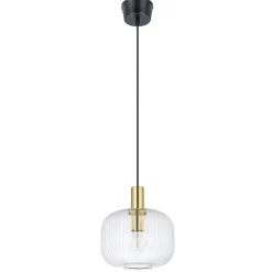 Suspension Lybia E27 25W ⌀25xH.110cm laiton GoodHome