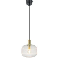 Suspension Lybia E27 25W ⌀25xH.110cm laiton GoodHome