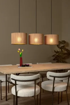 Suspension MAGIUS en bambou avec 3xE27 - Naturel - Lucide