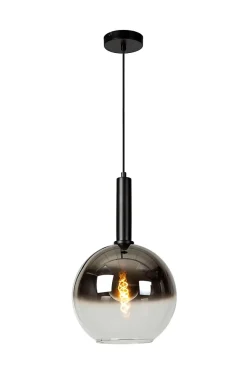 Suspension MARIUS en verre avec 1xE27 - Noir - Lucide
