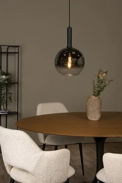 Suspension MARIUS en verre avec 1xE27 - Noir - Lucide