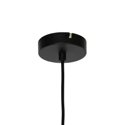 Suspension moderne dorée avec verre ambré - Drop