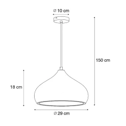 Suspension moderne en béton - Nick