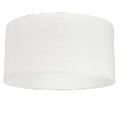 Suspension moderne noire avec abat-jour blanc 50 cm - Combi 1