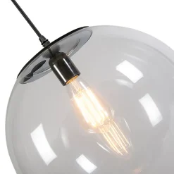 Suspension moderne transparente 35 cm - Pallon