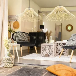 Suspension Moxa - bambou D76 cm - Atmosphera