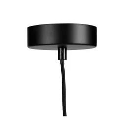 Suspension métal ajouré Calathéa noire Ostaria