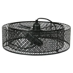 Suspension métal ajouré gigogne Aurore noir