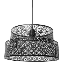 Suspension métal ajouré gigogne Aurore noir