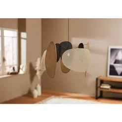 Suspension métal lin jute Almeria D66