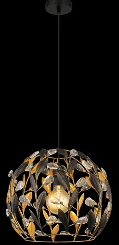 Suspension métal noir mat, 1x E27 MIKA