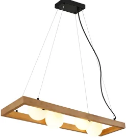 Suspension métal noir mat, 4x G9 NANDA