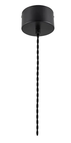 Suspension Muanza GoodHome E27 noir mat