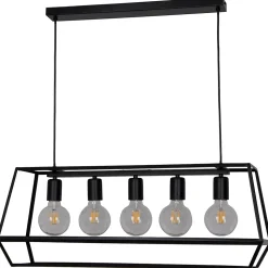 Suspension Nantan GoodHome E27 noir mat