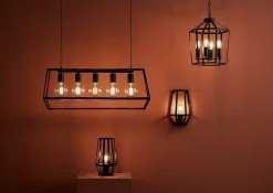 Suspension Nantan GoodHome E27 noir mat