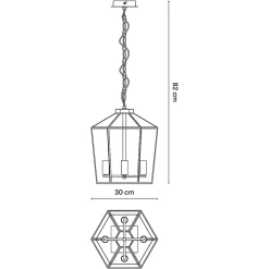 Suspension Nantan GoodHome E14 noir mat