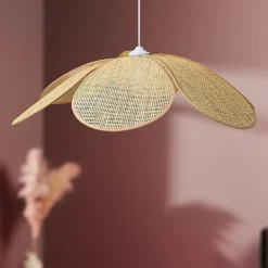 Suspension naturelle beige diamètre 68cm