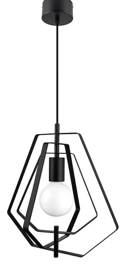 Suspension Nedoki GoodHome E27 noir mat