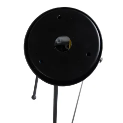 Suspension noire avec abat-jour en velours noir et or 35 cm - Blitz