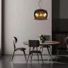 Suspension OLIVIA en verre avec 3xE27 - Fumé - Lucide