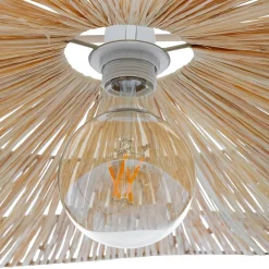 Suspension Orane raphia beige D78cm - Atmosphera