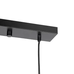 Suspension orientale en bambou 3 lumières rectangulaire - Amira