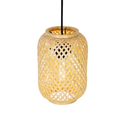 Suspension orientale en bambou 3 lumières - Yvonne