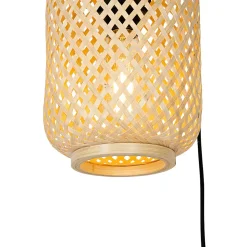 Suspension orientale en bambou 3 lumières - Yvonne