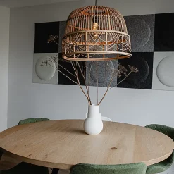 Suspension orientale en rotin 49 cm - Michelle