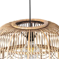 Suspension orientale en rotin 49 cm - Michelle