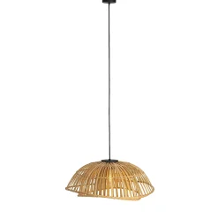 Suspension orientale noire avec bambou naturel 62 cm - Pua