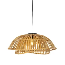 Suspension orientale noire avec bambou naturel 62 cm - Pua