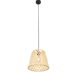 Suspension orientale noire avec bambou - Rayan