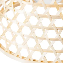 Suspension orientale noire avec bambou - Rayan