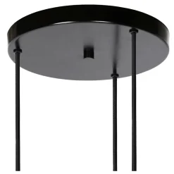 Suspension ORLANDO en verre avec 3xE27 - Fumé - Lucide