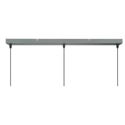 Suspension Orous 3 lumières E27 45W ⌀24,5xL.93,5xH.110cm gris foncé GoodHome