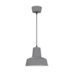 Suspension Orous E27 15W ⌀24,5xH.110cm gris foncé GoodHome