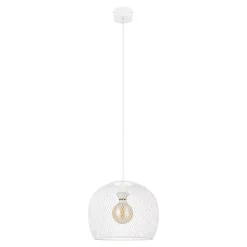Suspension Osiglia GoodHome E27 blanc mat
