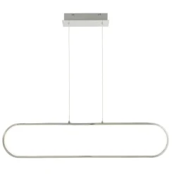 Suspension Papua LED intégrée 3500lm 41W ⌀10xL.90xH.110cm chrome Goodhome