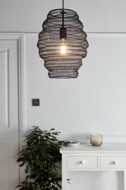 Suspension Pepalu GoodHome noir IP20 E27