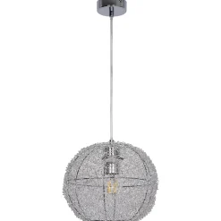 Suspension Phaidros GoodHome E27 argent brillant
