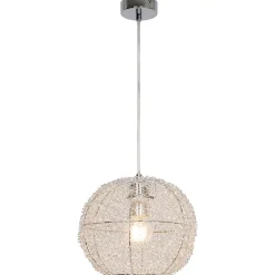 Suspension Phaidros GoodHome E27 argent brillant