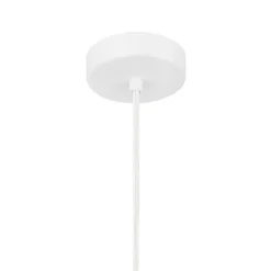 Suspension Phobeto E27 IP20 60W Ø 31 x l. 110 cm GoodHome blanc mat
