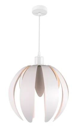 Suspension Pleiones GoodHome E27 blanc mat