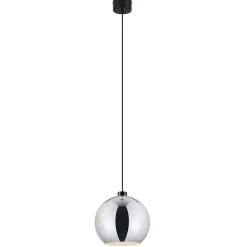 Suspension Pocyon shiny GoodHome 60W IP20 E27 argent