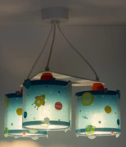 Suspension pour enfants à 3 lampes Planets Planètes système solaire